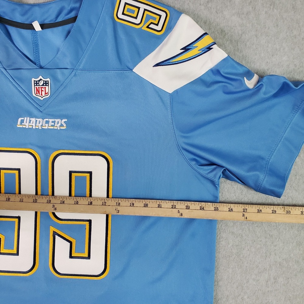 Nike Los Angeles Chargers Jersey Mens 2XL Blue NFL Players Joey Bosa 99 On Field - Picture 9 of 16